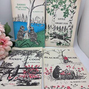 Vintage Children Books Written and Illustrated By Martin Cass - Signed Set of 4